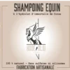 nouvelle étiquette shampoing équin