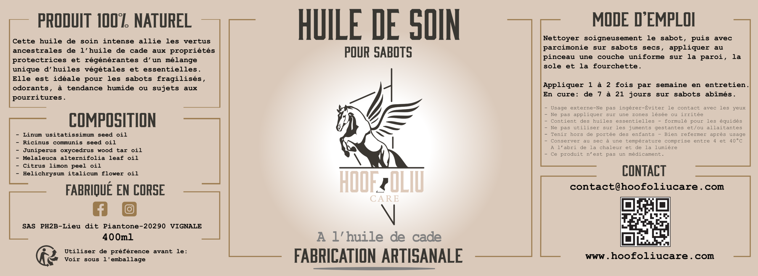 composition Huile au cade